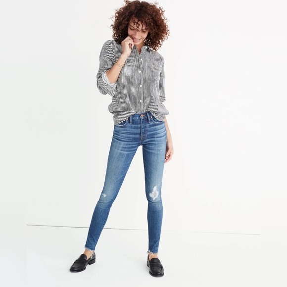 Madewell 9" High-Rise Skinny Jeans in Allegra Wash … - Picture 5 of 13